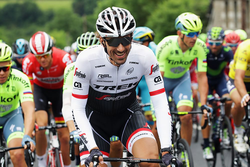 Fabian Cancellara (Trek-Segafredo) at the start of stage 3 Tour de France