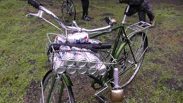 There was plenty of beer on hand, of course delivered by bicycle