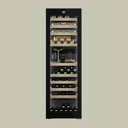 Liebherr Vinidor Wpgbi5283 Black Steel Freestanding Triple Zone Wine Cooler