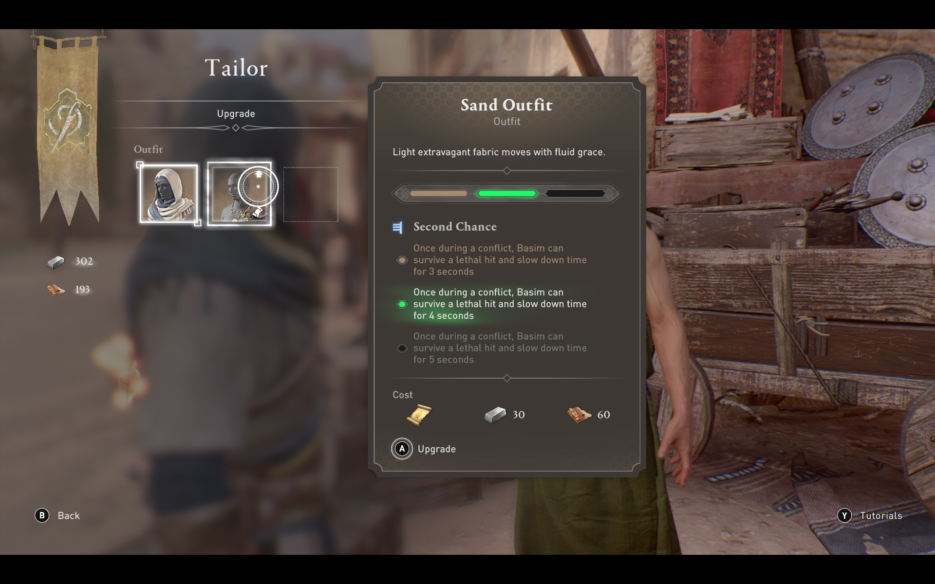 The tailor vendor in AC Mirage