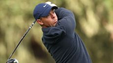 Rory McIlroy takes a shot at the Pebble Beach Pro-Am