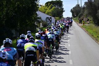 Volta ao Algarve 2022 - 48th Edition - 1st stage Portimao - Lagos 199,1 km - 16/02/2022 - Scenery - Peloton - photo Peter De Voecht/PN/SprintCyclingAgencyÂ©2022