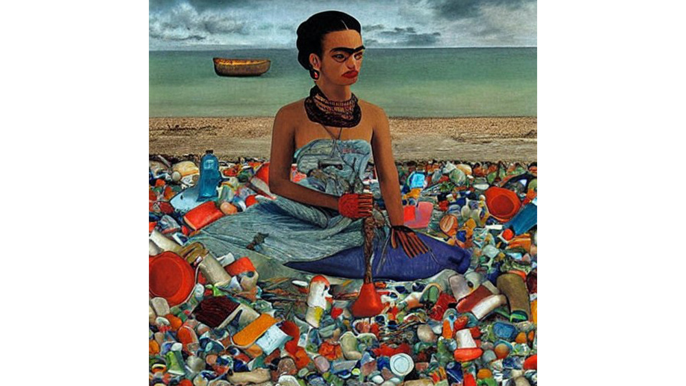 AI-generated art responding to the climate crisis
