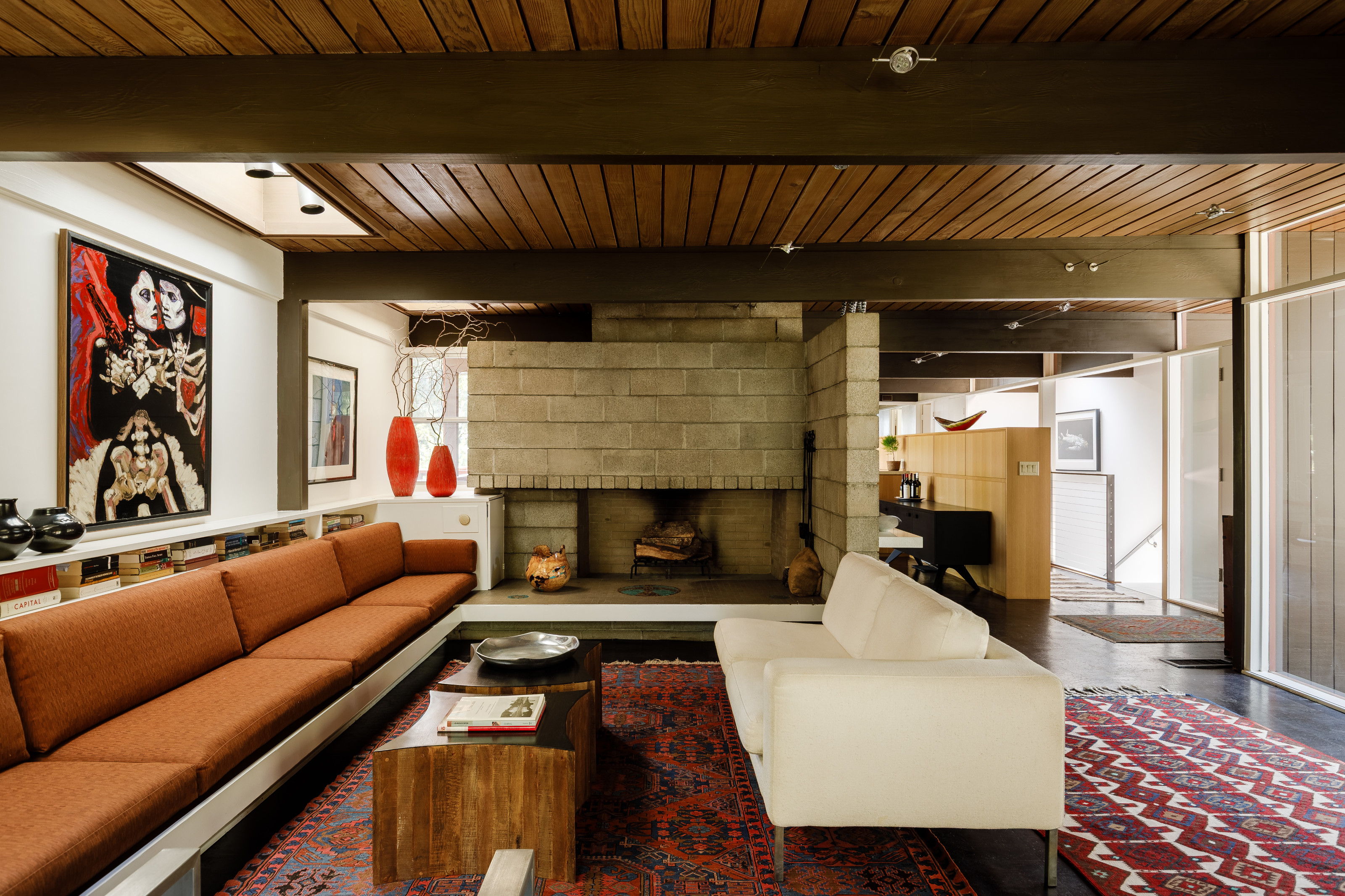 Living room, Norton House, Buff, Straub &amp;amp; Hensman, 1954