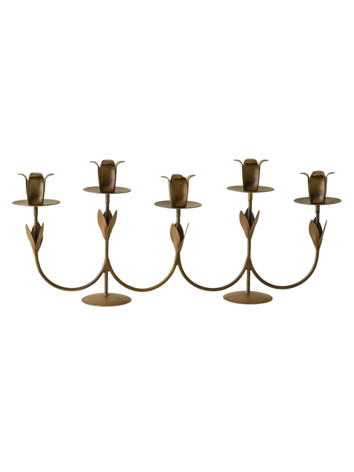 Forged Tulip Candelabra