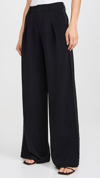 La Ligne Pleated Trousers With Ggt Side Stripe