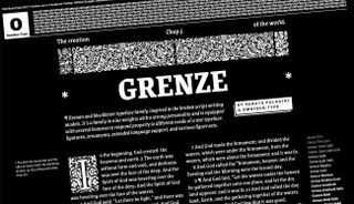 A sample of Grenze, one of the best free serif fonts