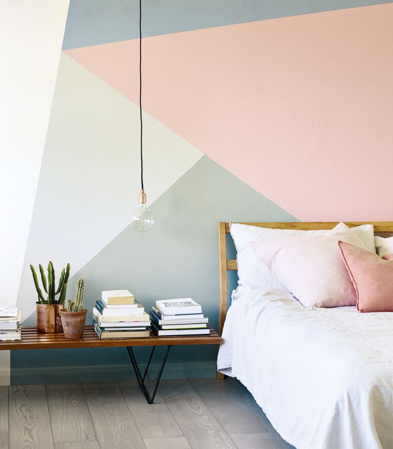 Geometric walls: 14 ideas with a cool, retro feel | Real Homes