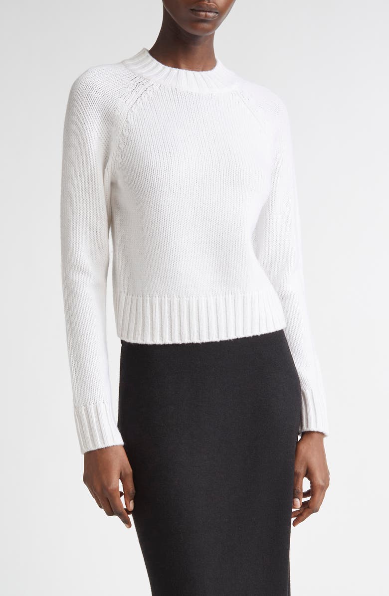 Raglan Sleeve Wool 
Cashmere Crewneck Sweater