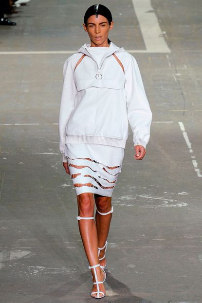 Liberty Ross modelling in the Alexander Wang spring/summer 2013 show in New York