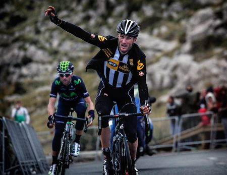 Stephen Cummings celebrates his first win for MTN-Qhubeka.
