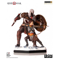 Kratos con Atreus da God of War, statuetta IronStudios