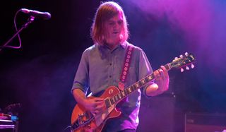 Rob Laakso performs onstage with Kurt Vile & the Violators at O2 Shepherd's Bush Empire in London on November 6, 2018