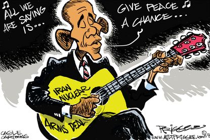 Obama cartoon World Iran Deal