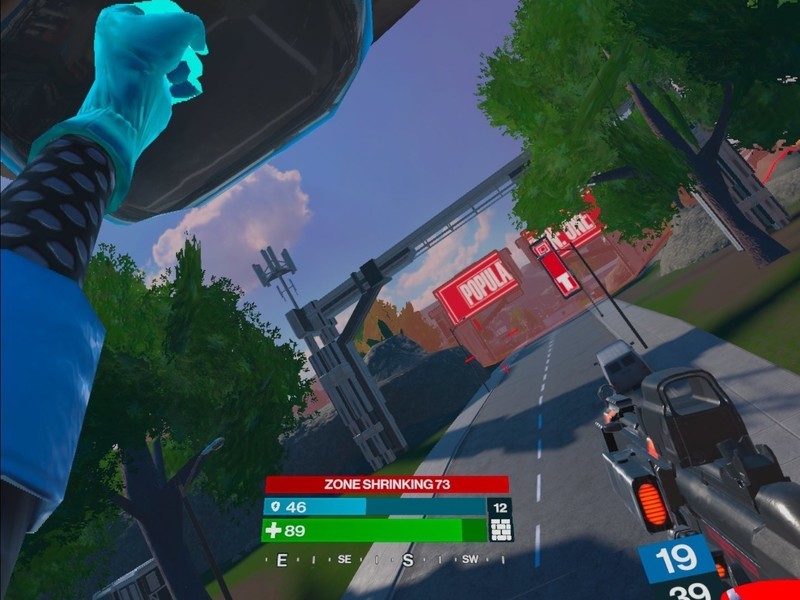 Population One Hanging From Lightpole Shooting