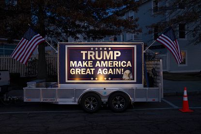 A Donald Trump billboard in New Hampshire.