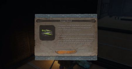 Sekiro Snap Seeds