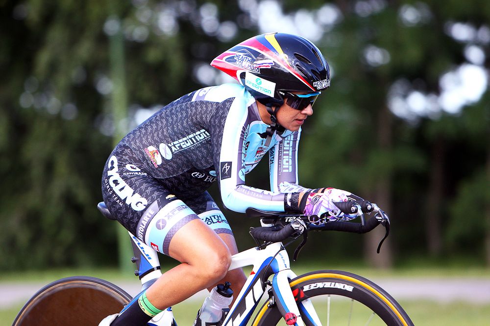 Ana Cristina Sanabria in the San Luis time trial.