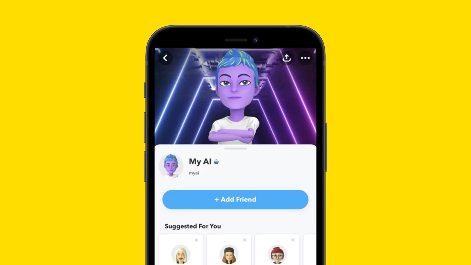 Snapchat My AI chatbot screenshot