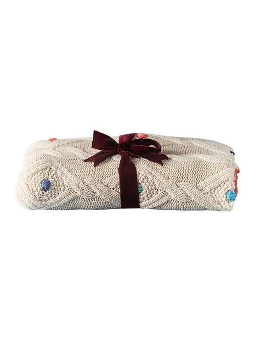 Lillian Cotton Knit Icon Throw Blanket