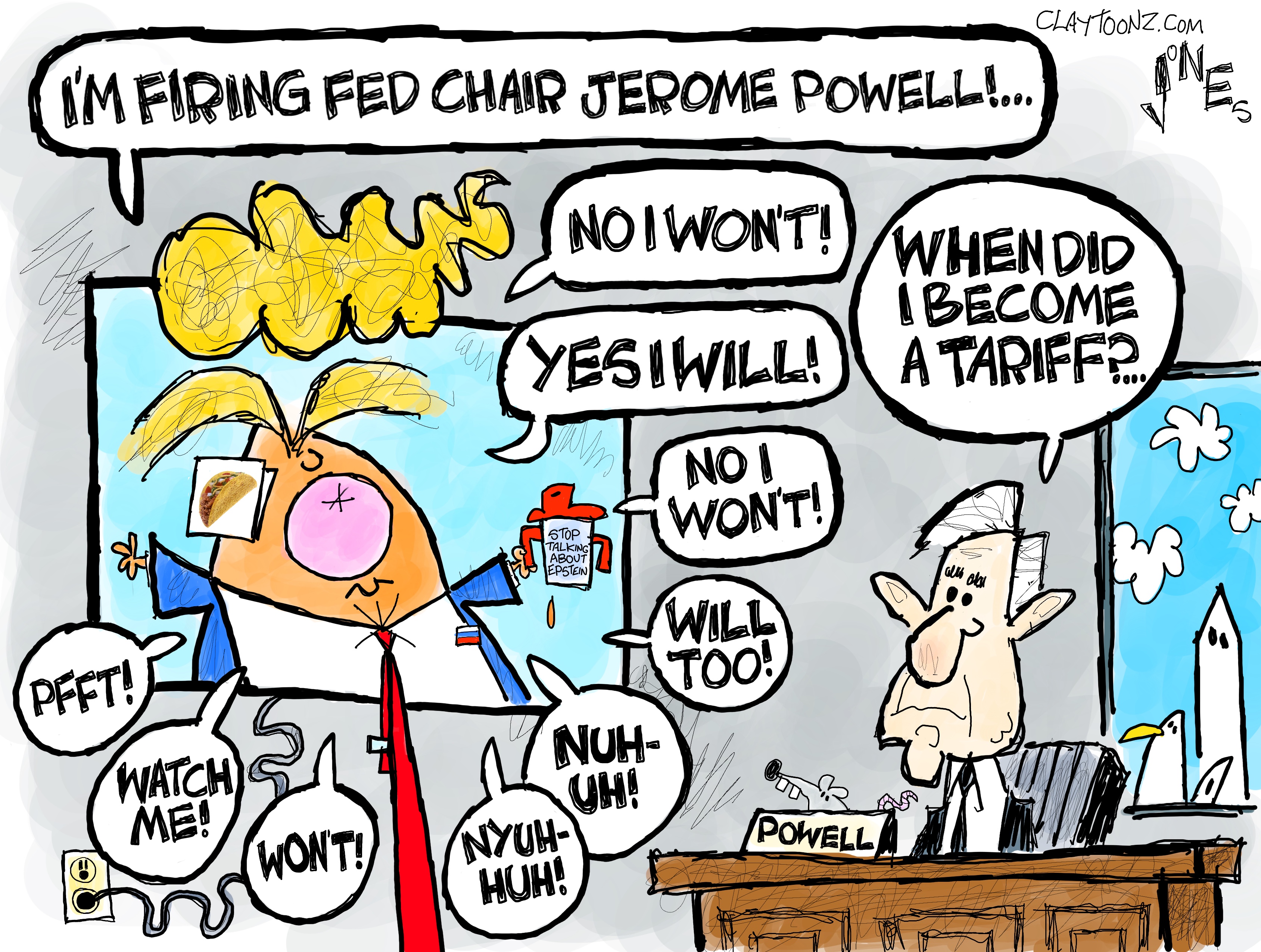 Political cartoon