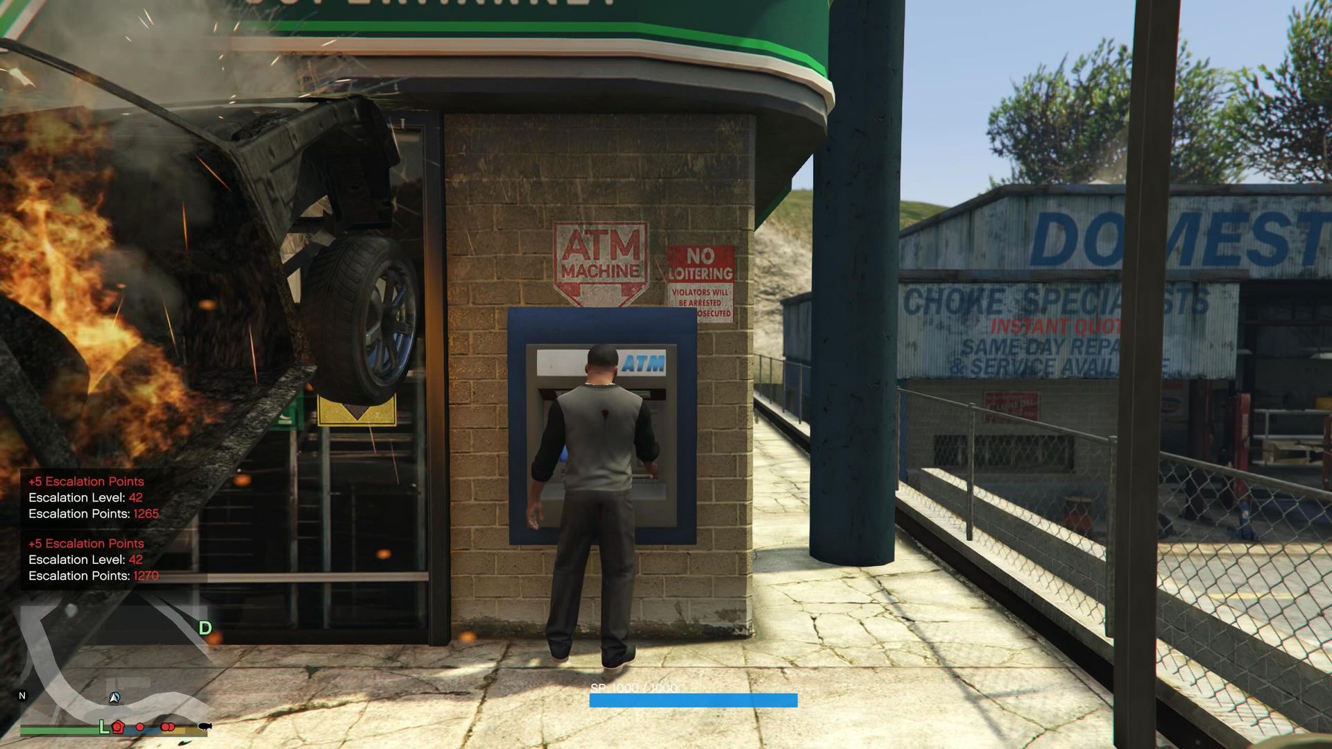 Franklin banks amid chaos.