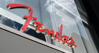 The Fender logo, as photographed above the door of its flagship store in Tokyo. With Fender establishing new South Korean subsidiary, might we see be a retail presence in Seoul in the near future?