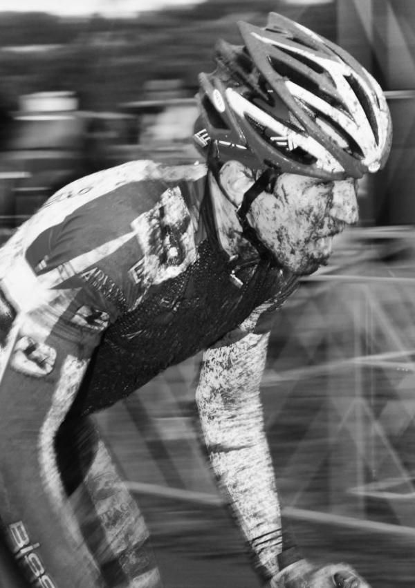 Andy Jacques-Maynes (Bissel Pro Cycling) with one lap to go