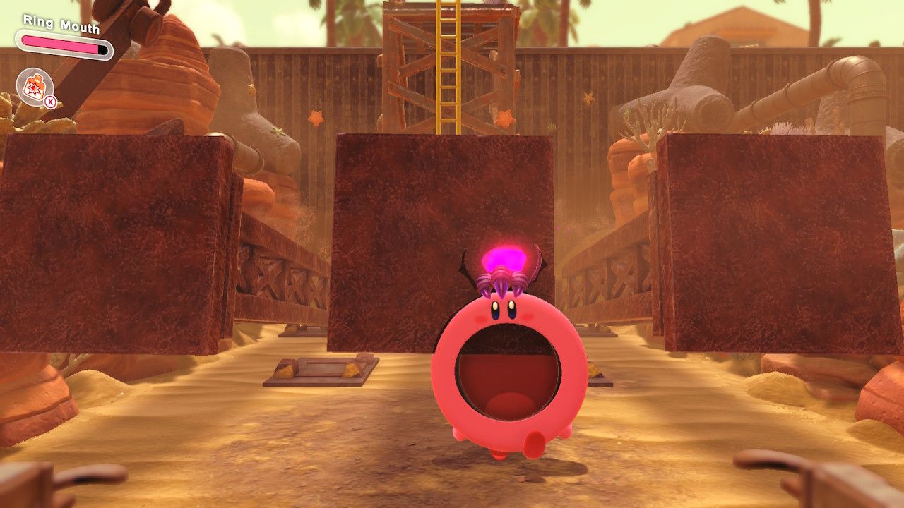 Mouthful Mode in Kirby and the Forgotten Land