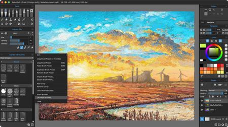 Testing Rebelle 8 on a MacBook Pro M5