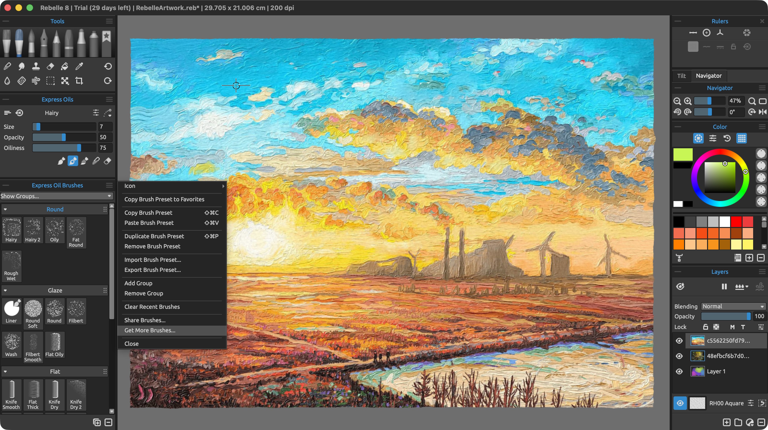 Testing Rebelle 8 on a MacBook Pro M5