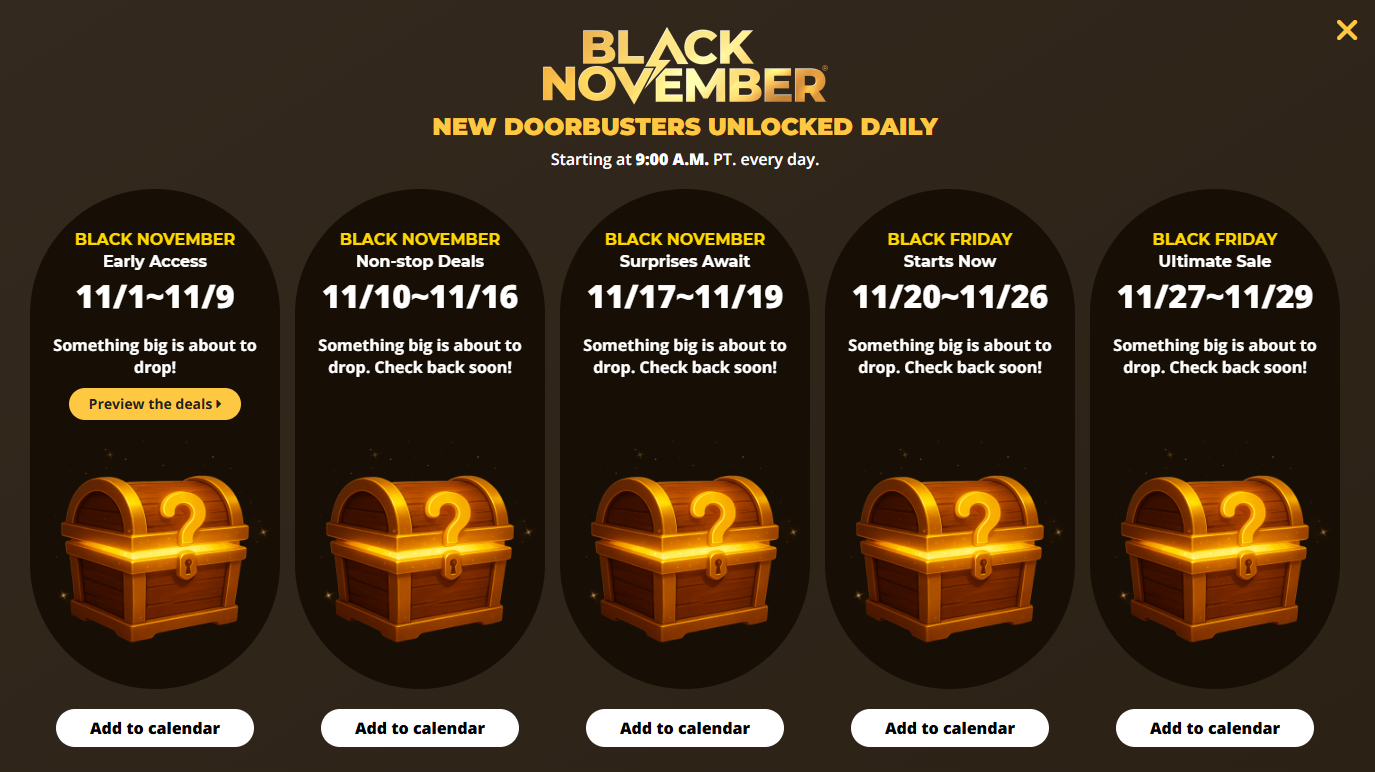 Newegg Black November