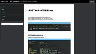 With the Prefill API, you can offer links and demos in your documentation without having to code anything
