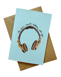 Music Sounds Better With You Valentine's Day Card, £3.75 | Oliver Bonas