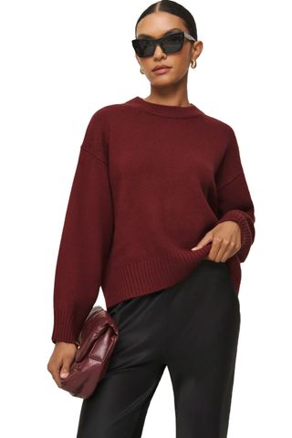 Cove Cashmere Oversized Crew