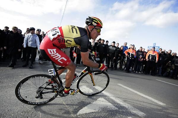 Philippe Gilbert (BMC) had some misfortune in the Omloop