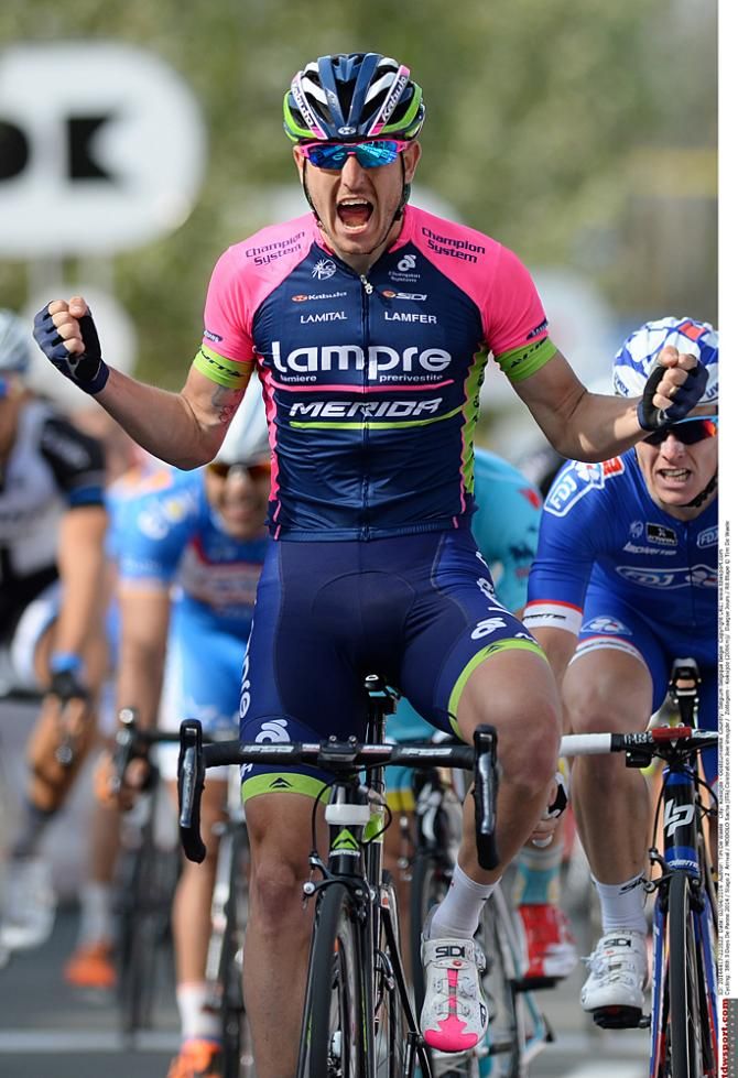 Sacha Modolo (Lampre-Merida) wins stage 2 of De Panne