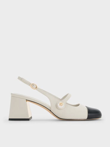 Aeryn Pearl-Embellished Slingback Pumps