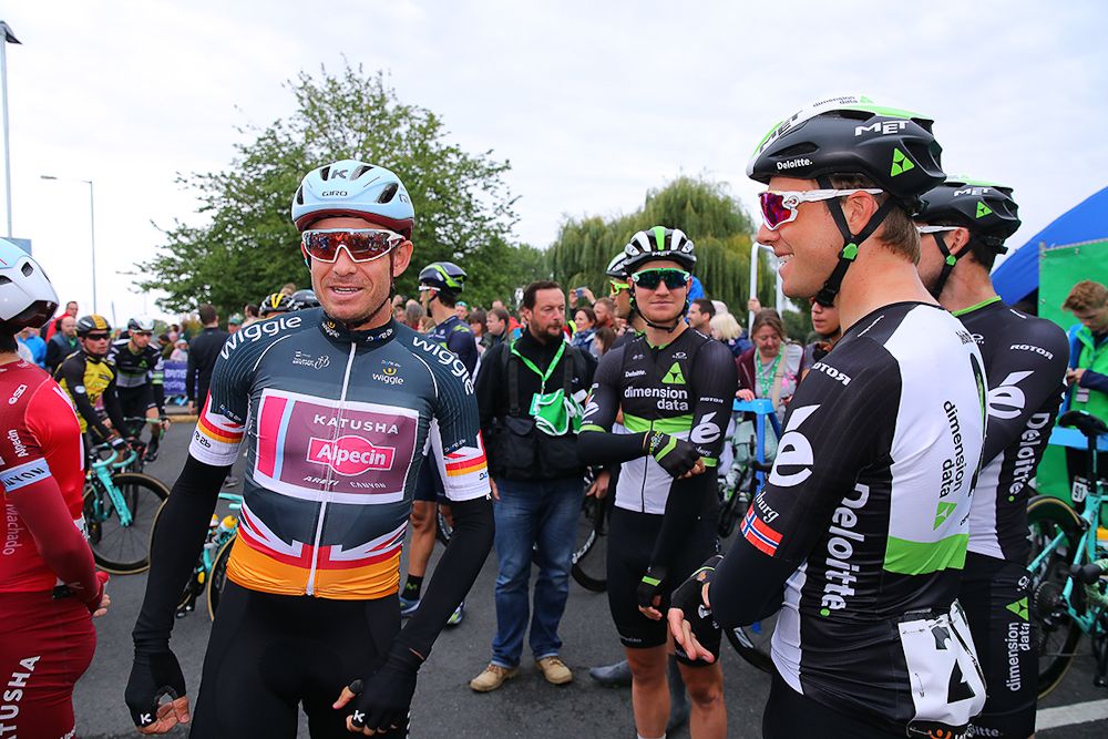 Dimension Data riders and Alexander Kristoff