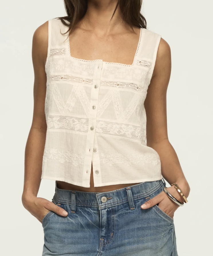 Lucky Brand, Novelty Mix Tank