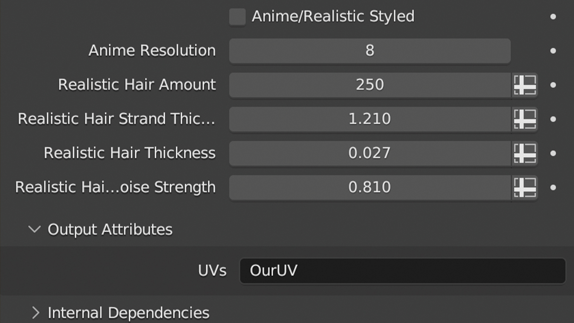 Braidify options