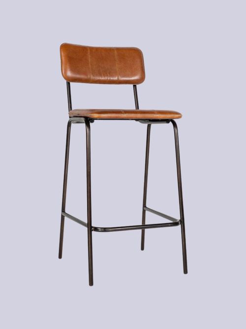 Ukari Counter Chair - Aged Tan 