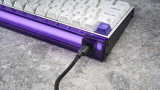 A MelGeek MADE68 wireless keyboard with Hall Effect magnetic switches