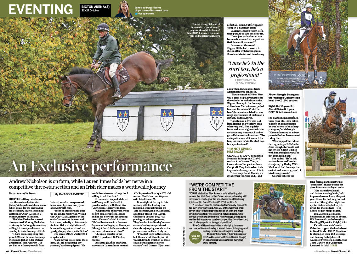 EV 2p Key report Bicton Arena (