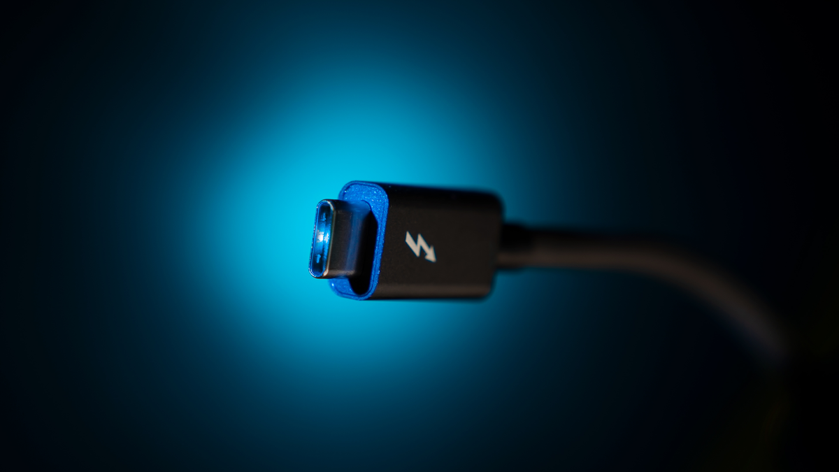 A Thunderbolt cable