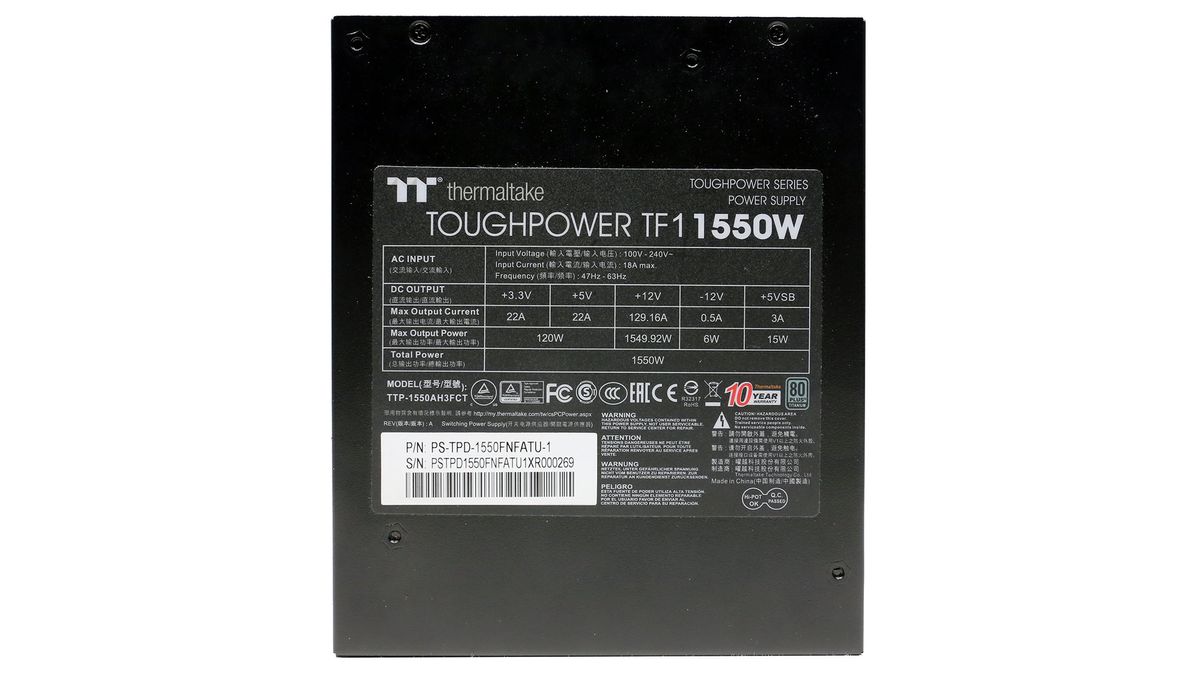 Thermaltake Toughpower TF1 1,550W Power Supply Review | Tom's Hardware