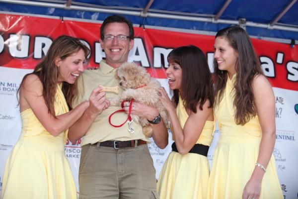Lucky this dog wasn't on the road.