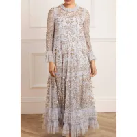 Celia Long Sleeve Ankle Gown $1029/£650 | Needle &amp; Thread