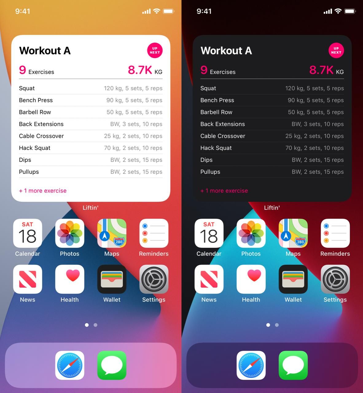 Liftin Workout Tracker Screenshots