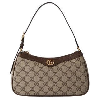 Gucci Ophidia embellished textured leather-trimmed printed coated-canvas shoulder bag